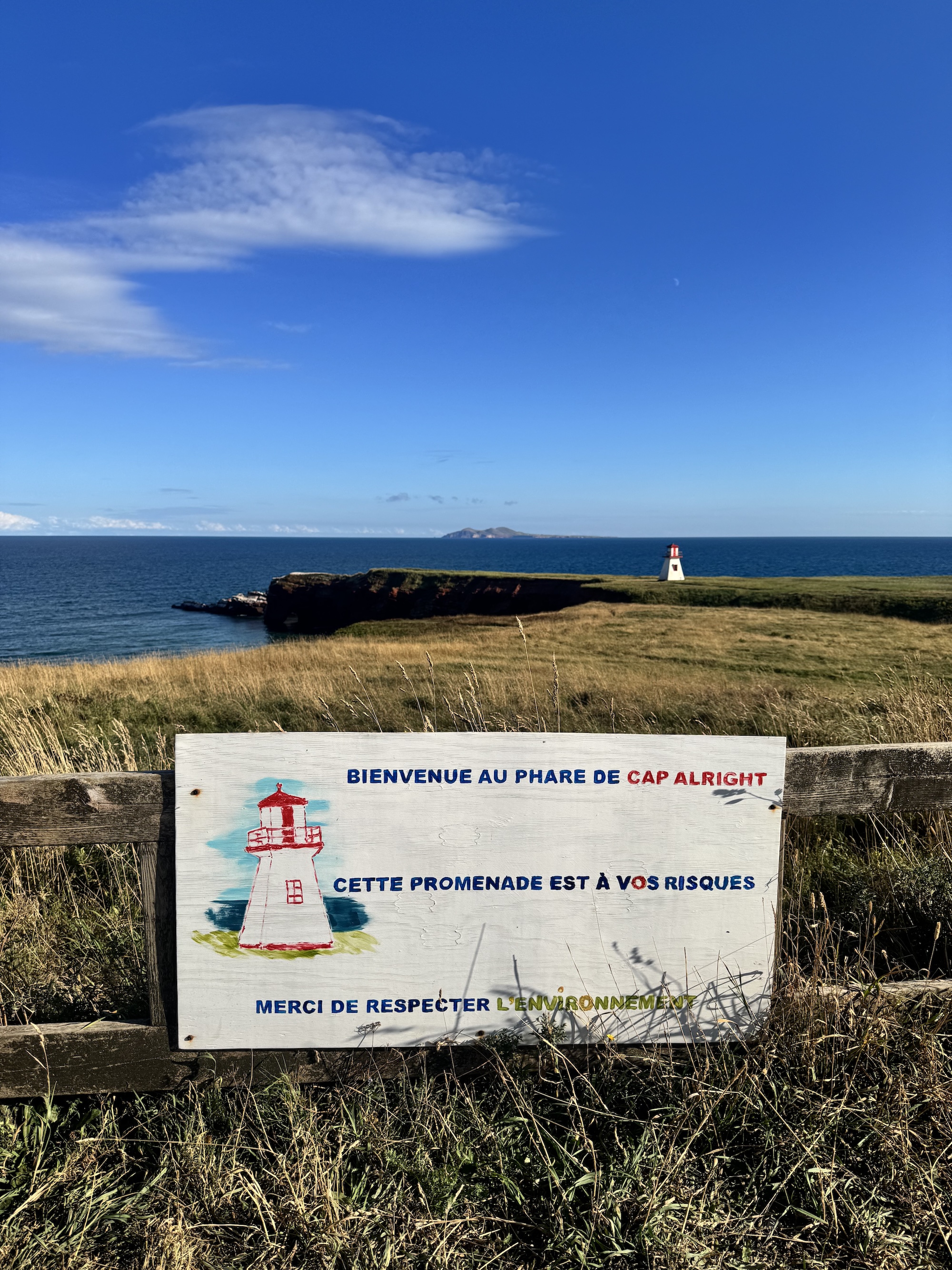 Magdalen Islands Lighthouse Sign