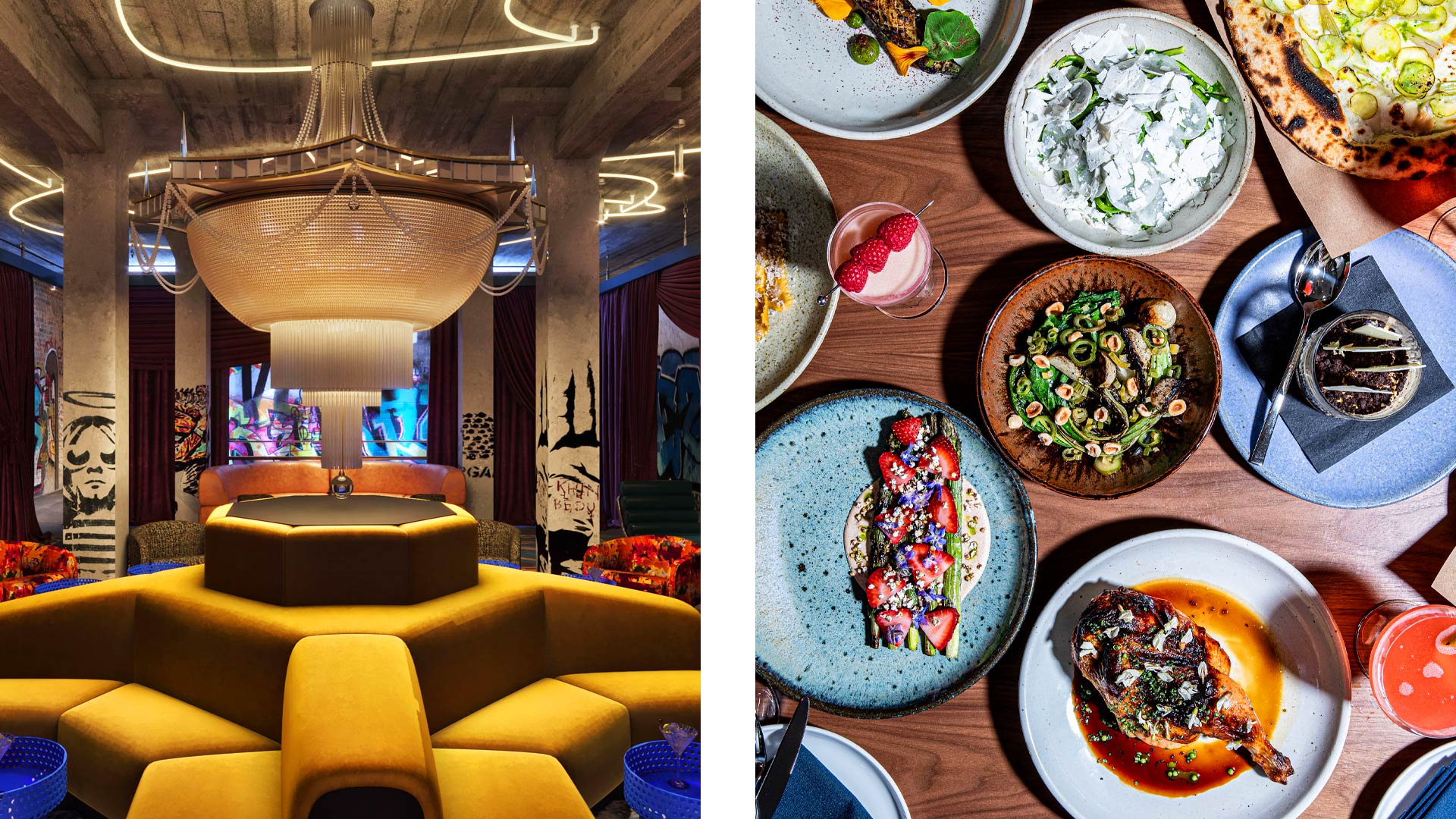 Lobby at The Radical and spread at Luminosa - ©The Radical | ©Andrew Cebulka/Luminosa