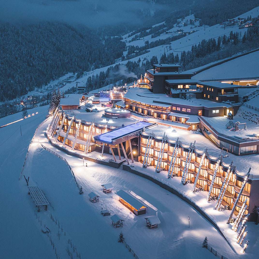 Hotel Hubertus, home to some of the great views in the Dolomites. ©Hotel Hubertus