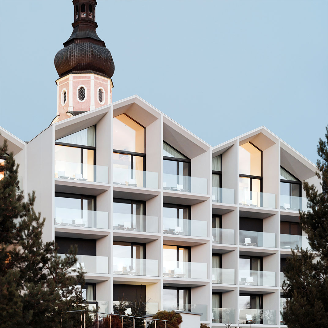 A 1980s-vintage hotel has been transformed into the truly unique Schgaguler Hotel. ©Schgaguler Hotel