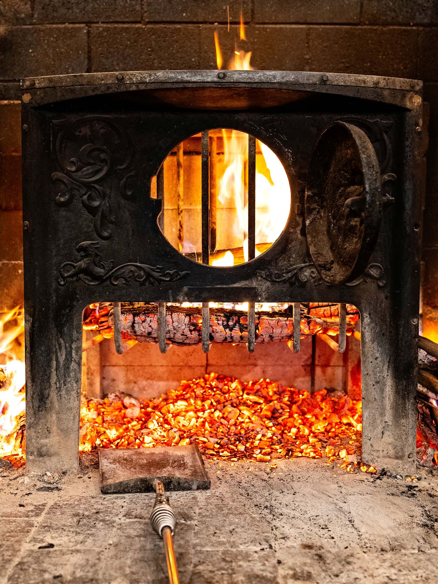 Scott Suchman / The Dabney's wood-burning hearth