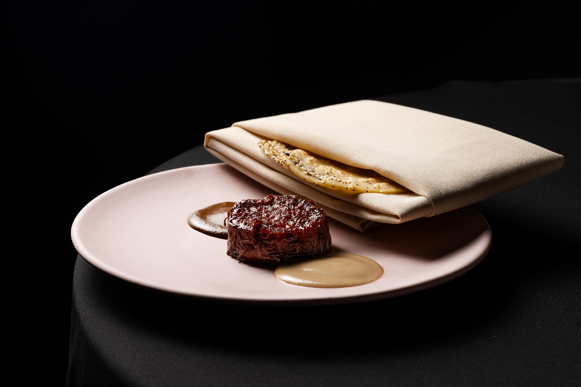 Camote with Mole Negro and Mole Blanco created by special guest Chef Val Cantú of Michelin Two Star Californios Restaurant at Frevo.