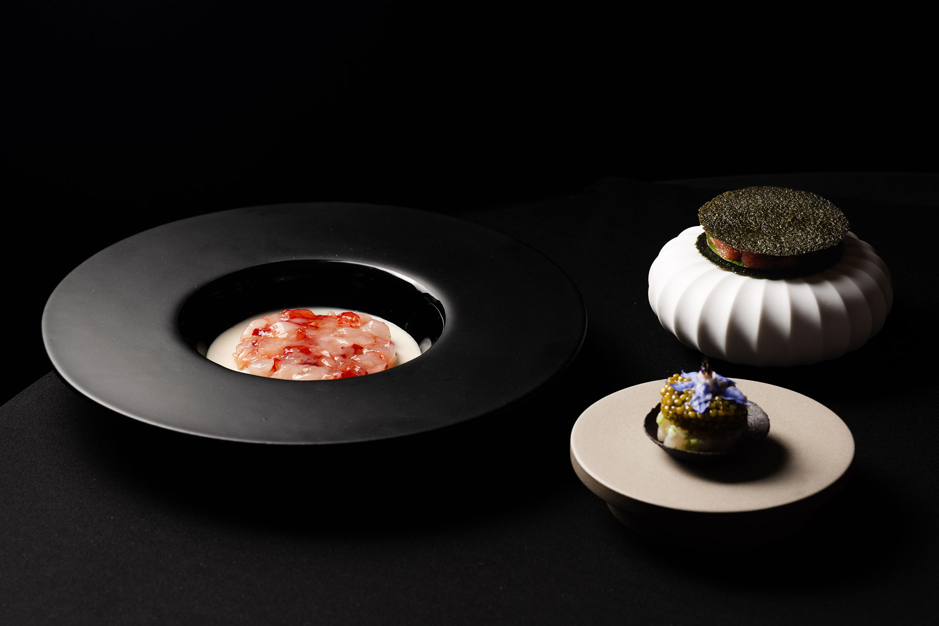An exquisite collection of bites created by Chef Sampogna and Chef Cantú in New York. 