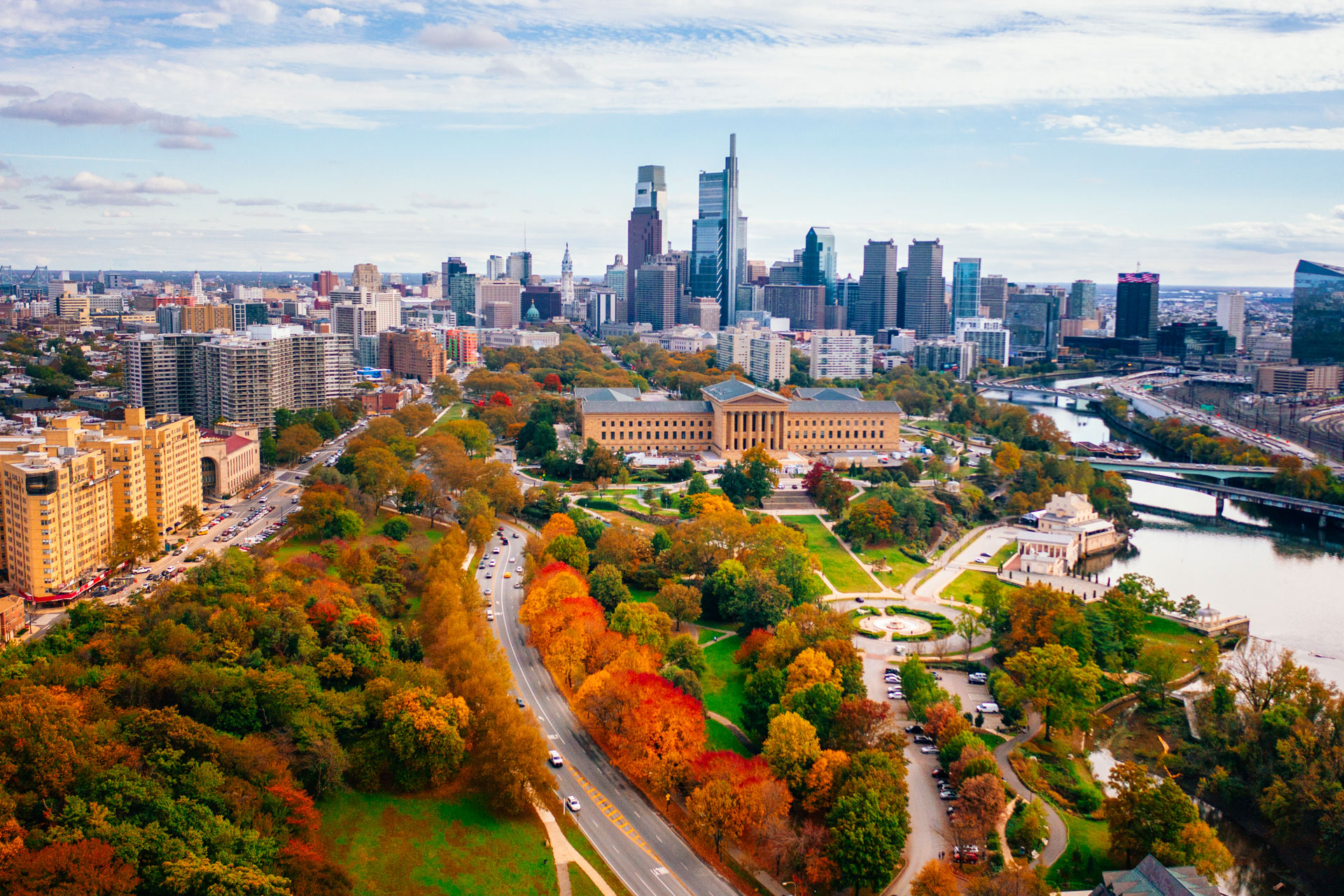 Elevated Angles for PHLCVB / Philadelphia Skyline