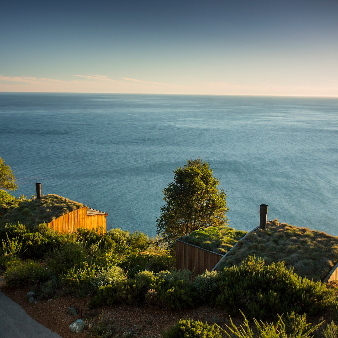 Post Ranch Inn, a creatively-built retreat in the midst of California's Big Sur region.