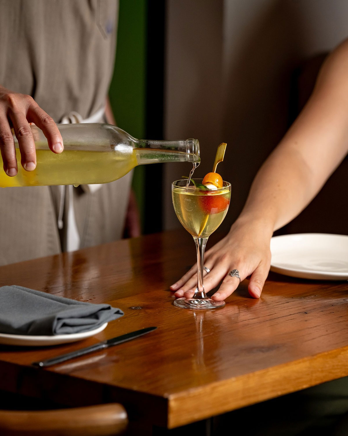 Lindens / Lindens’ Tomato Caprese Martini 