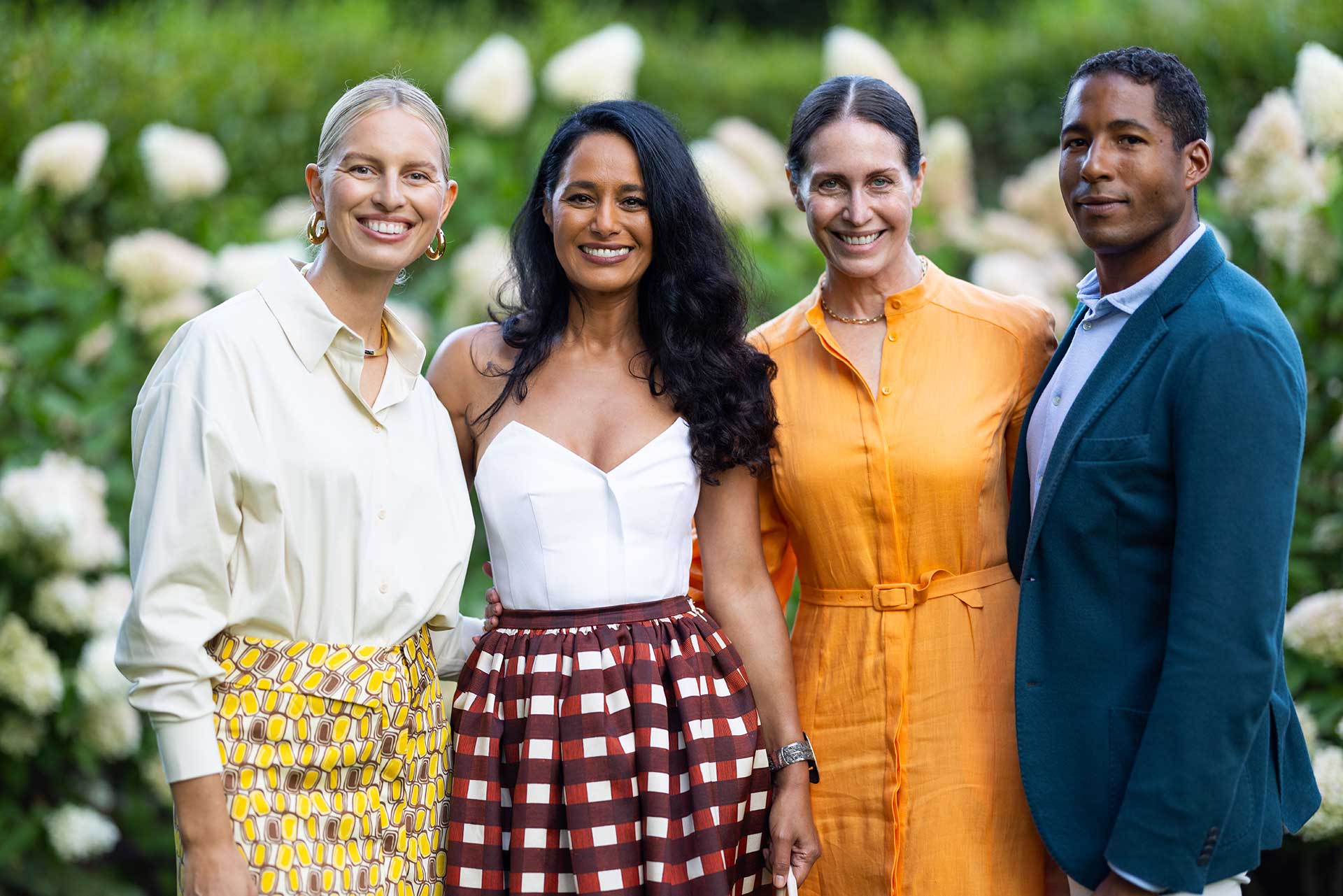 Karolina Kurkova, Rula Jebreal, Laura Cunningham, and Hassan Pierre