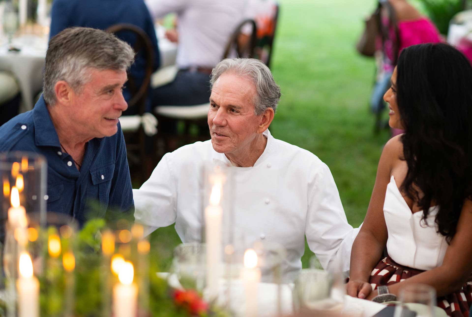 Jay McInerney, chef Thomas Keller, and Rula Jebreal