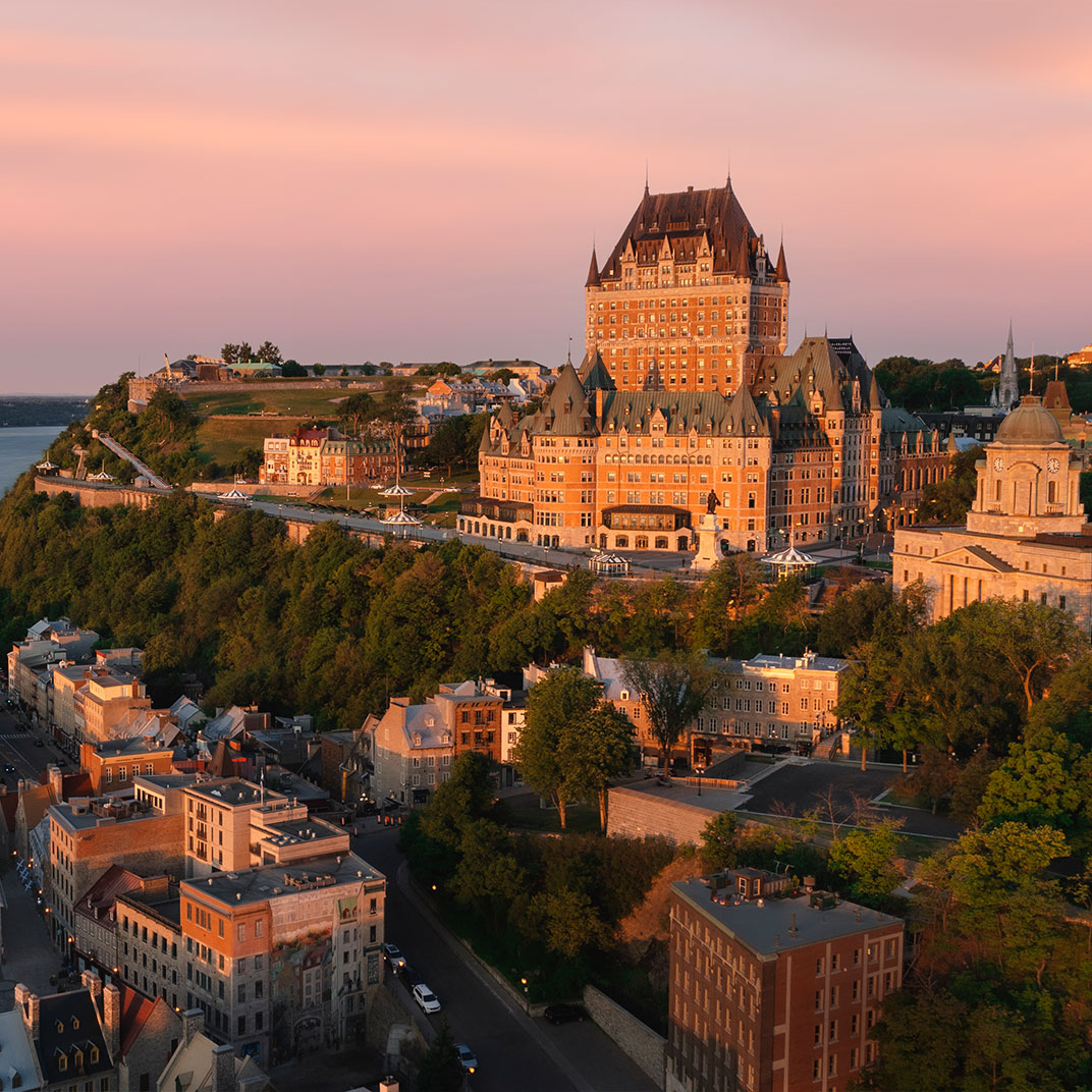 The iconic Fairmont Le Château Frontenac in Quebec City.