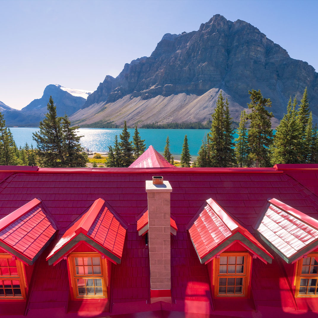 The Lodge at Bow Lake, a new One-Key for outdoor adventure in the Rocky Mountain wilderness.