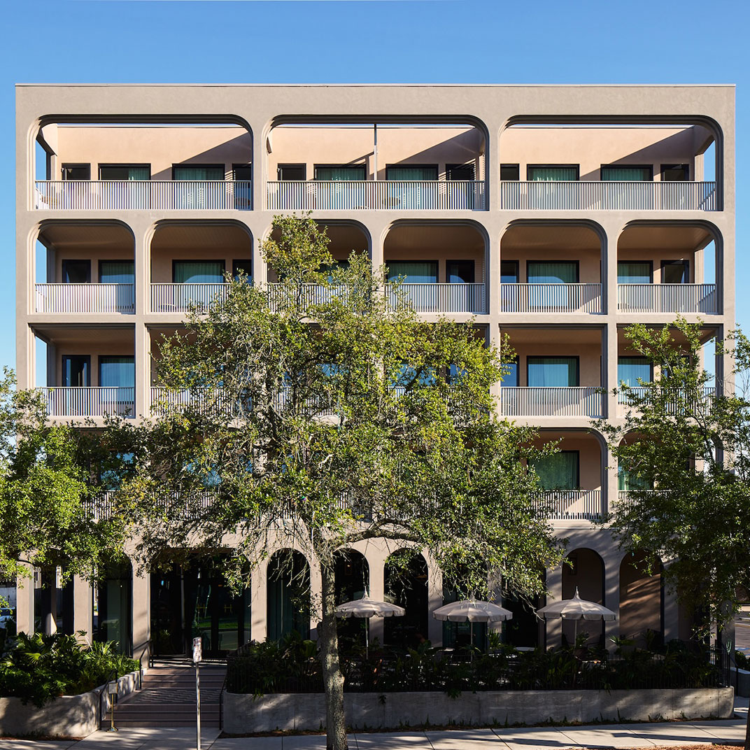 Hotel Henrietta makes the most of its new building in the Garden District. ©Hotel Henrietta