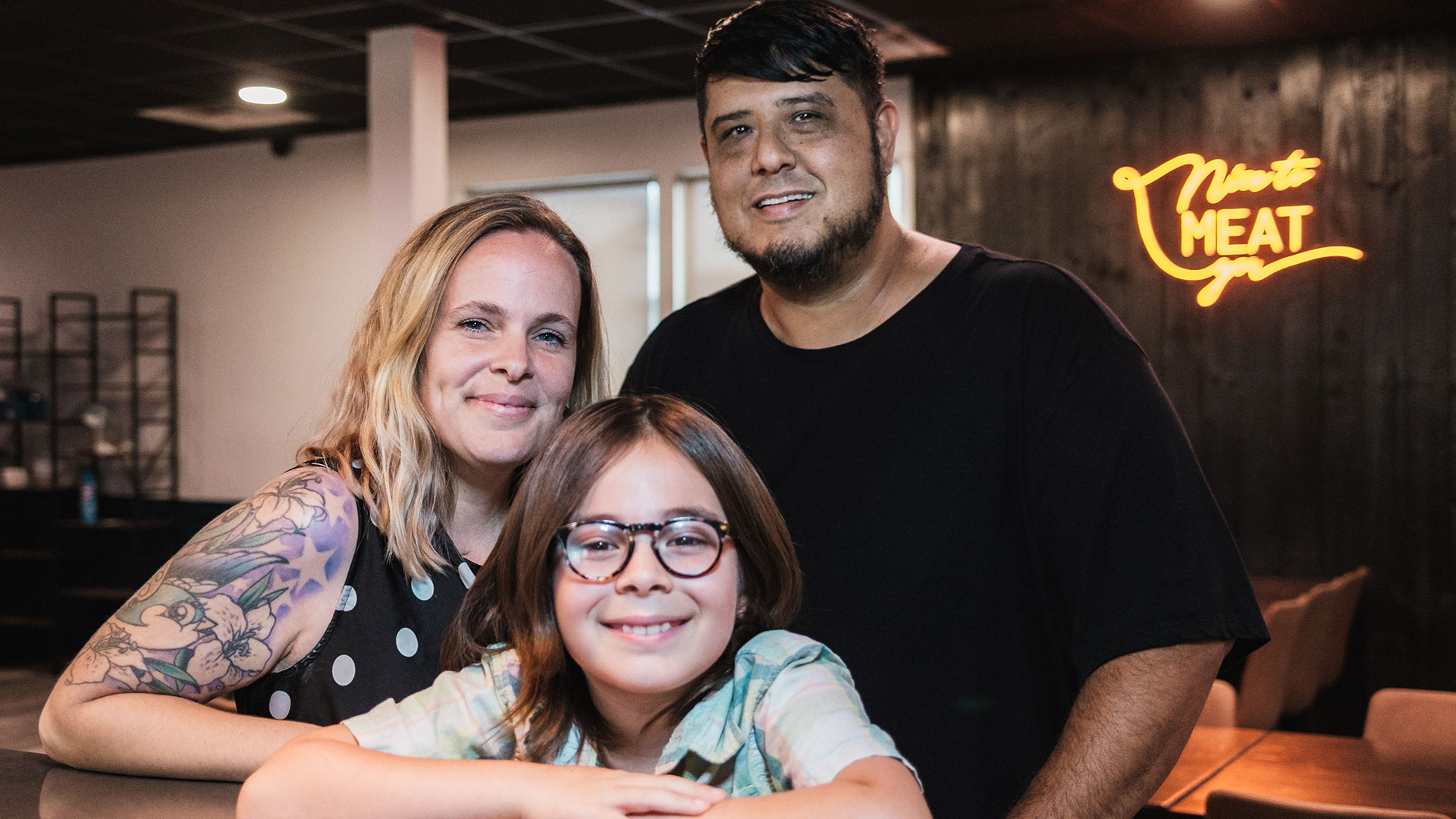 @airamdphoto / Chef Eric San Pedro, Meghan San Pedro & Benny San Pedro of Palm Beach Meats