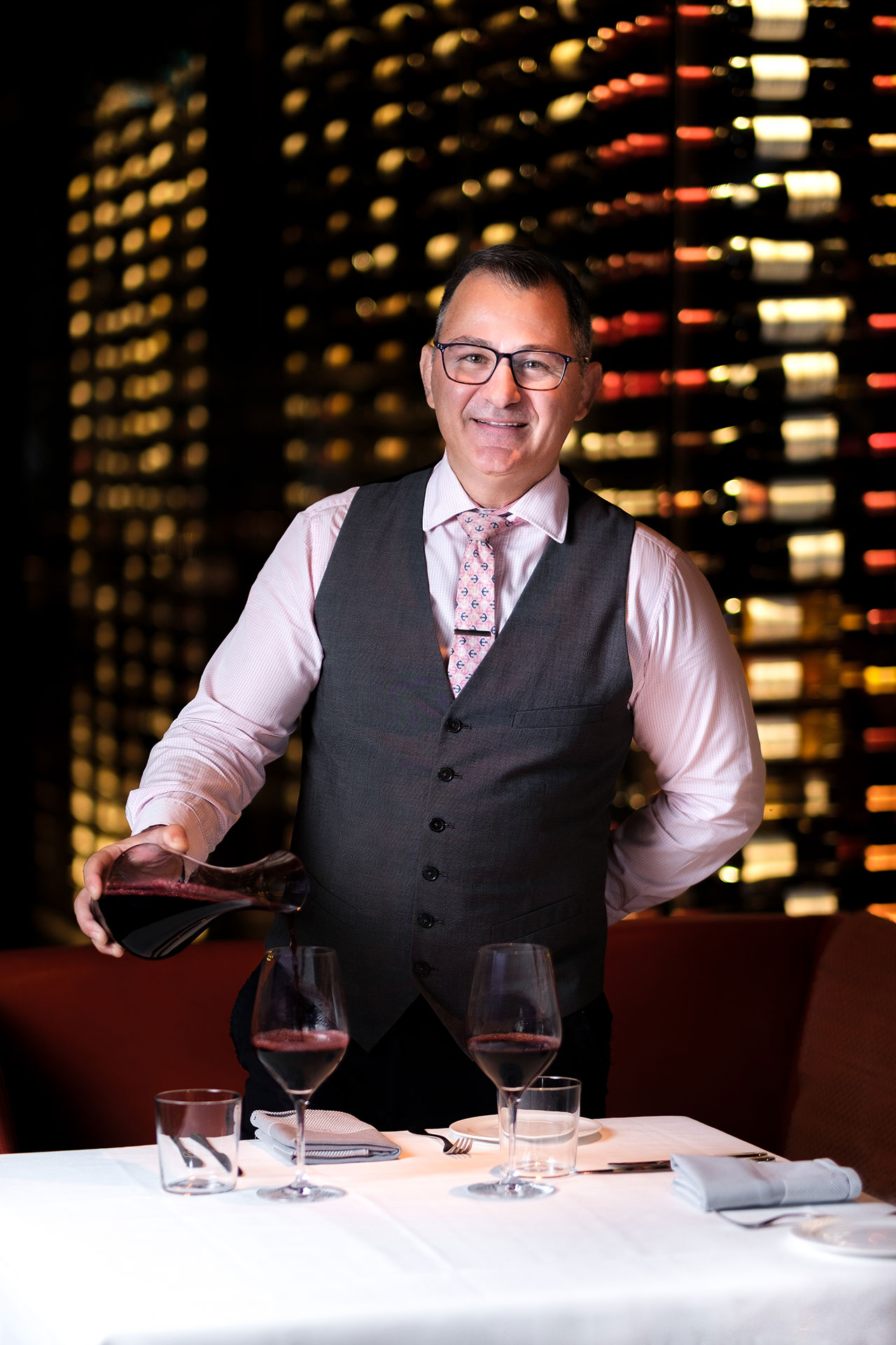 Leila Kwok / Franco Michienzi wine director of Elisa