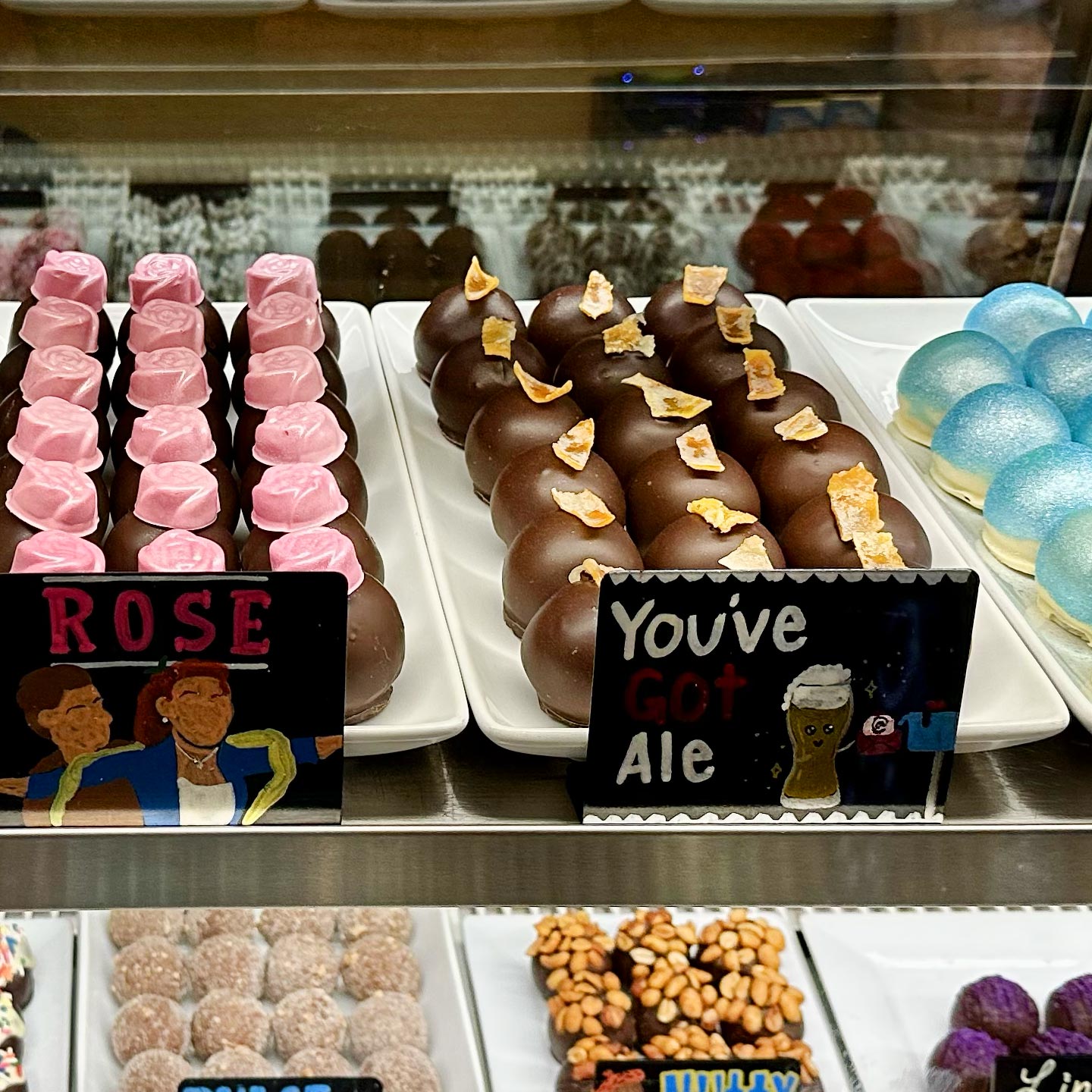The inventive truffles made fresh from cocoa beans in the Tejas Chocolate factory. ©Scott Moore Jr./Tejas Chocolate