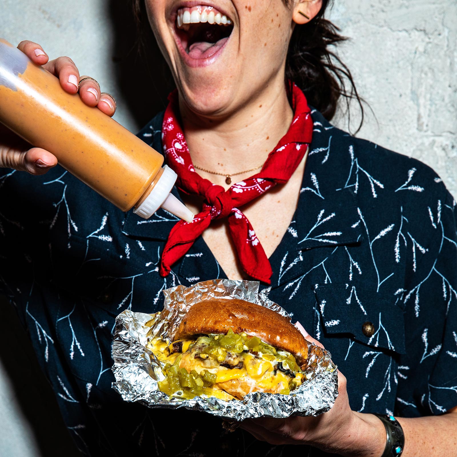 Green chili cheeseburger - ©Andrew Cebulka/Redheaded Stranger