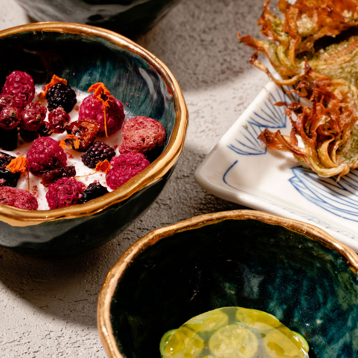 Various plates in Feld's tasting menu - ©Jack X. Li/Feld