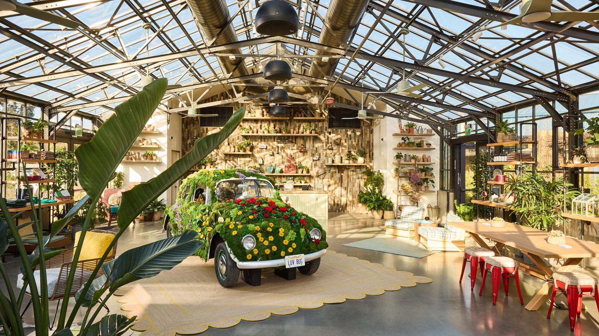 Treehouse knick-knacks and Luv bug add to the quirky appeal. © Treehouse Hotel Silicon Valley