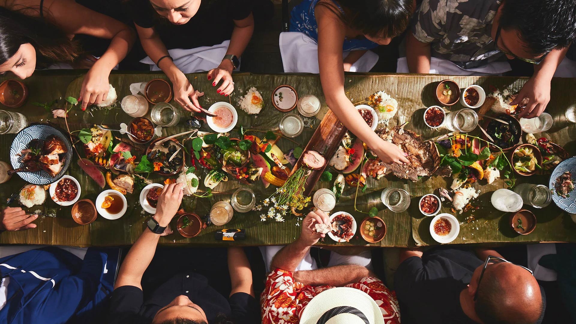 A kamayan dinner event at Abacá. ©Abacá