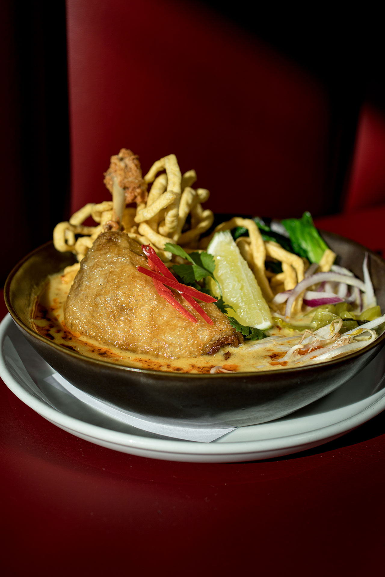 Thai curry noodles with duck confit at Sovereign. ©JuMi Pitiwartarlai/Sovereign