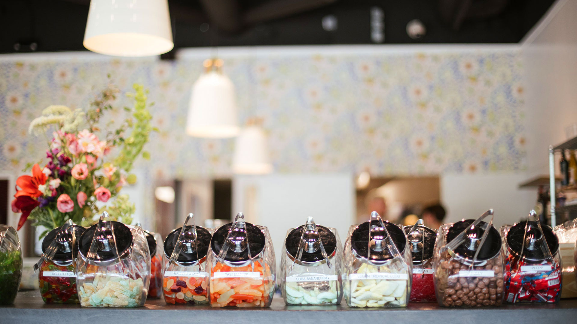 Jars of Swedish candy at Stockhome. ©Stockhome